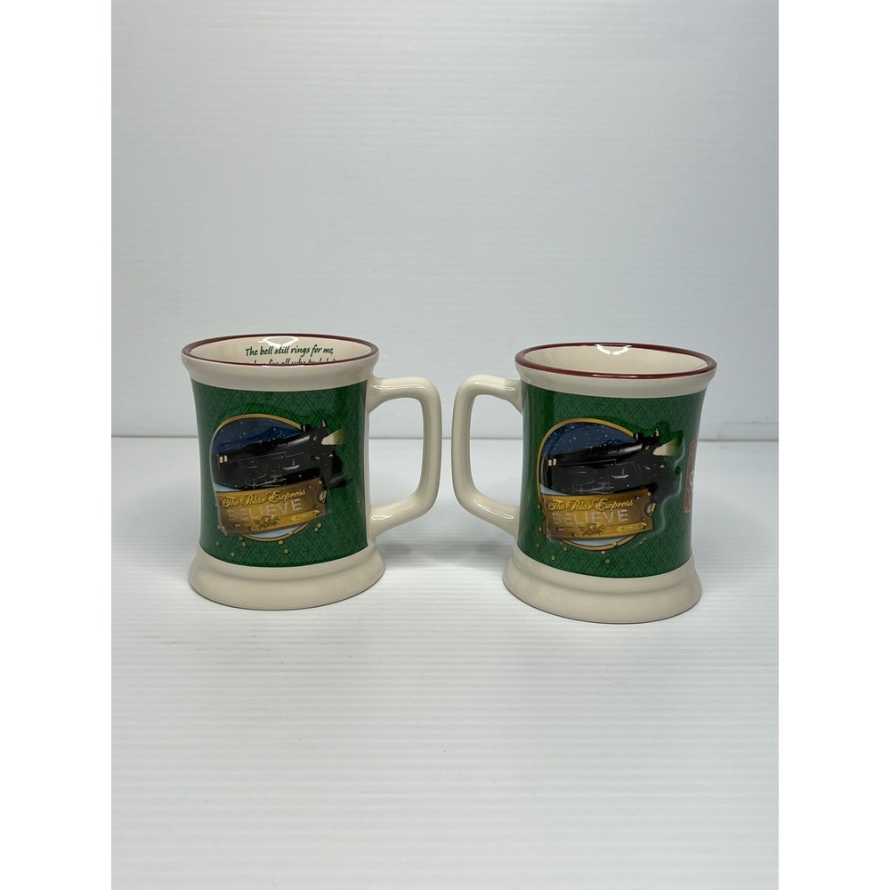 The Polar Express Believe The Bell Still Rings 3D Hot Chocolate Mug Cup Set Of 2
